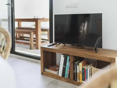 Una televisión o centro de entretenimiento en Casa Ailanto