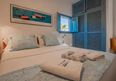Cama o camas de una habitación en Casa Appaloosa Cabo de Gata