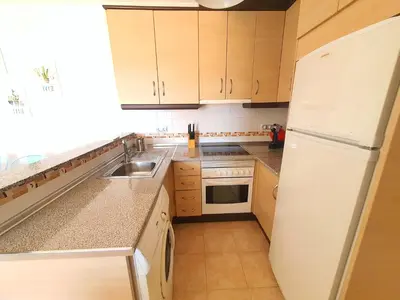 Una cocina o zona de cocina en Magnificas vistas con Solárium y piscina - by Aloha Palma