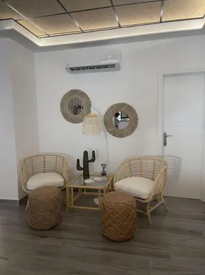 Zona de estar de Casita coqueta en Agua Amarga