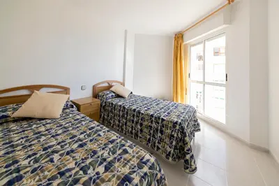 Cama o camas de una habitación en Bahía de Águilas