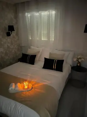 Cama o camas de una habitación en PLAYALUZ