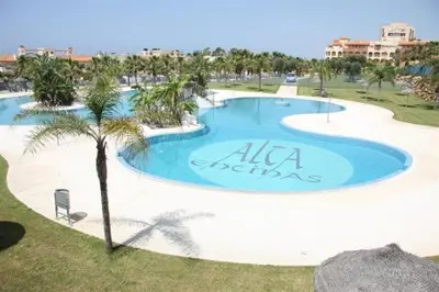 Piscina en o cerca de Altas Entinas Almerimar Two bedroom apartment with parking, Wi-Fi and Pool