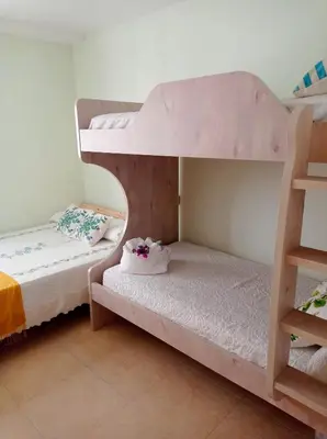 Cama o camas de una habitación en Luz de Mar.