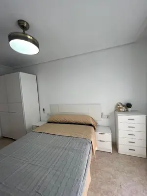 Cama o camas de una habitación en Ático duplex con Vista Mar y Terraza Privada a 200m de la playa hasta 6 personas